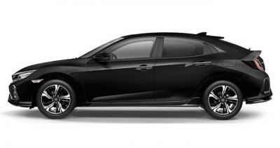 Warna Crystal Black Pearl Honda Civic Hatchback Solo