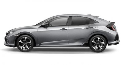 Warna Lunar Silver Metallic Honda Civic Hatchback Solo