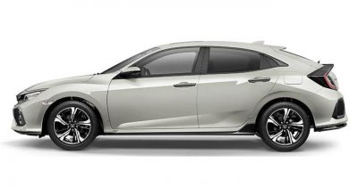 Warna White Orchid Pearl Honda Civic Hatchback Solo